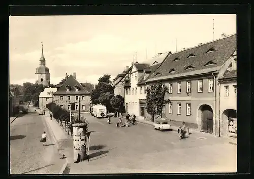 AK Bad Lauchstädt, Marktplatz mit Rathaus
