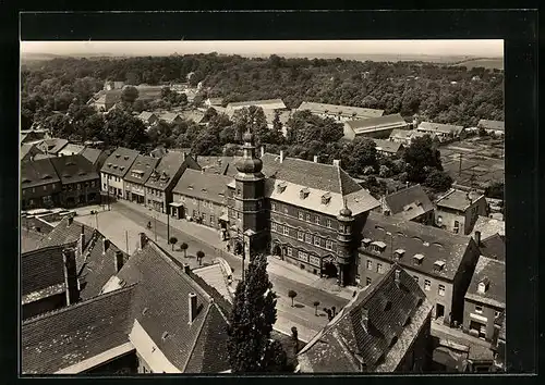 AK Mücheln /Geiseltal, Blick zum Rathaus