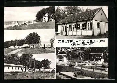 AK Zierow, Zeltplatz, Konsum, Minigolfanlage