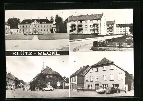 AK Klütz /Meckl., Feierabendheim, Trabi vor beranktem Haus in der Ernst-Thälmann-Strasse