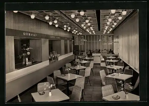 AK Koserow /Usedom, HOG Milchbar Achterwasser, Innenansicht