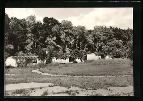 AK Koserow /Usedom, FDGB-Erholungsheim Walter Ulbricht, Bungalows
