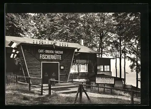 AK Ückeritz /Usedom, Cafe-Oriental-Tanzbar Fischerhütte