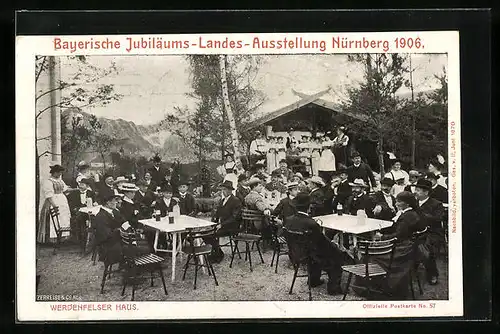 AK Nürnberg, Bayerische Jubiläums-Landes-Ausstellung 1906 - Werdenfelser Haus