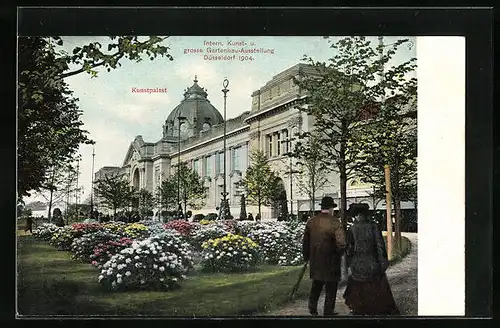 AK Düsseldorf, Internationale Kunst- und Gewerbeausstellung 1904 - Kunstpalast