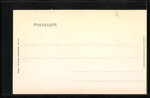 AK Düsseldorf, Gewerbe- und Industrieausstellung 1902 - Gebäude Schäfer & Langen, Maschinenfabrik Crefeld