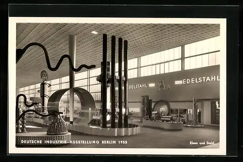 AK Berlin, Deutsche Industrie-Ausstellung 1953 - Eisen und Stahl