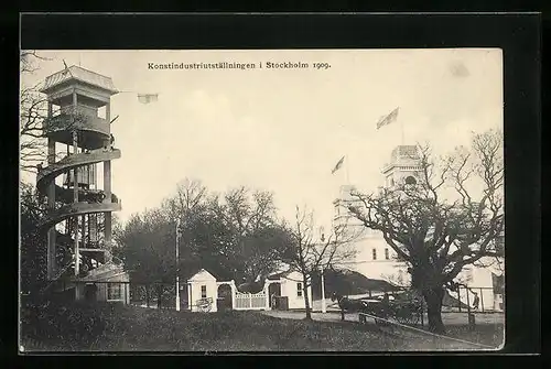 AK Stockholm, Konstindustriutställningen 1909, Aussichtsturm