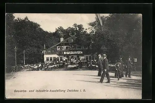 AK Zwickau, Gewerbe- und Industrie-Ausstellung 1906, Schweizerhaus