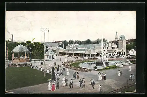 AK Zwickau, Gewerbe- und Industrie-Ausstellung 1906, Musikpavillon mit Hauptrestaurant