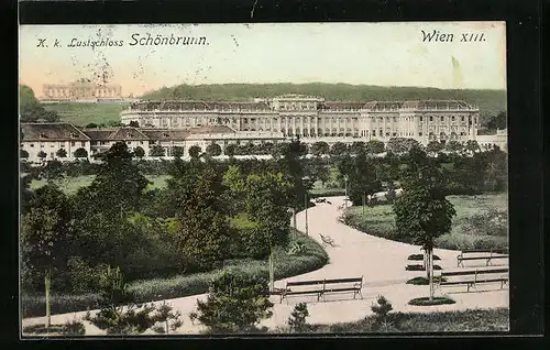 AK Wien-Schönbrunn, K. k. Lustschloss