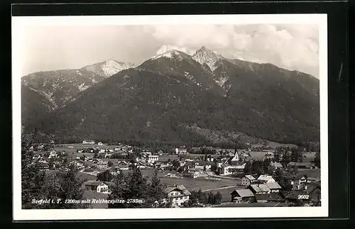 AK Seefeld i. T., Teilansicht mit Reitherspitze