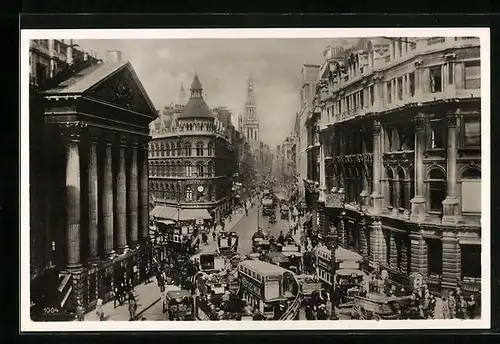 AK London, Piccadilly, Cheapside & Mansion House