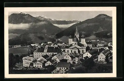 AK Mariazell, Totalansicht mit Zellerhütte