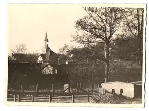 11 Fotografien unbekannter Fotograf, Ansicht Lunden, Bahnhof, Kirche, Hafeneinfahrt, verschiedene Ortsansichten