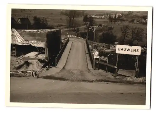 37 Fotografien Lange, Braunschweig, Ansicht Olxheim, Baustelle Eisenbahnbrücke zwischen Kreiensen & Salzderhelden