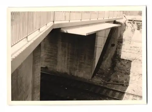 37 Fotografien Lange, Braunschweig, Ansicht Olxheim, Baustelle Eisenbahnbrücke zwischen Kreiensen & Salzderhelden