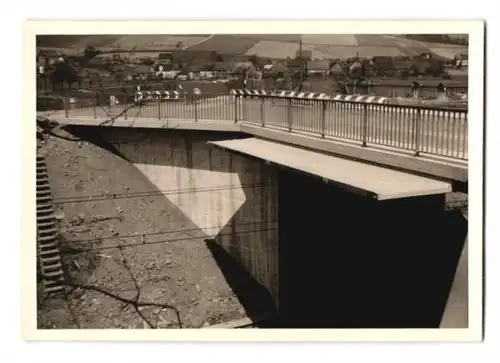 37 Fotografien Lange, Braunschweig, Ansicht Olxheim, Baustelle Eisenbahnbrücke zwischen Kreiensen & Salzderhelden