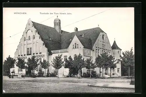AK München, Turnhalle des Turnverein Jahn an der Widenmayer Strasse
