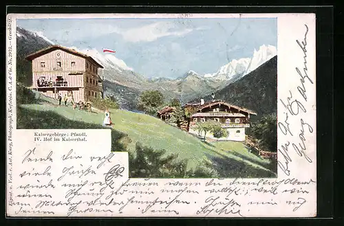 AK Ebbs, Pfandl, IV. Hof im Kaiserthal