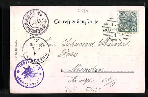 AK Ebbs, Pfandl, IV. Hof im Kaiserthal