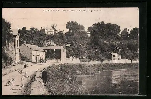 AK Charleville, Belair - Sous les Roches - Coq Chantant