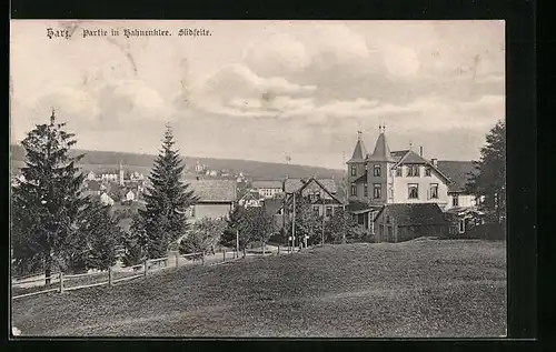 AK Hahnenklee /Harz, Ortspartie, Südseite