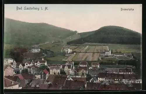 AK Bad Lauterberg i. H., Teilansicht mit Bremerhöhe