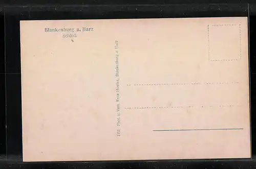 AK Blankenburg /H., Schlossansicht aus der Ferne