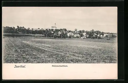 AK Hohenschäftlarn /Isarthal, Teilansicht aus der Ferne