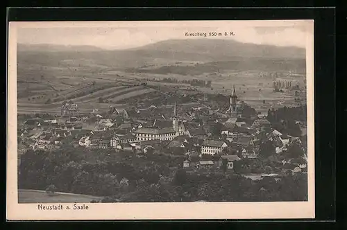 AK Neustadt /S., Gesamtansicht mit Kirchturm