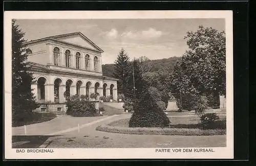 AK Bad Brückenau, Partie vor dem Kursaal