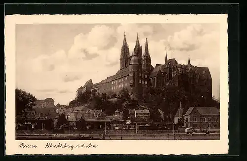 AK Meissen, Blick zur Albrechtsburg