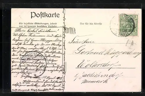 AK Mansfeld /Harz, Blick auf das Schloss