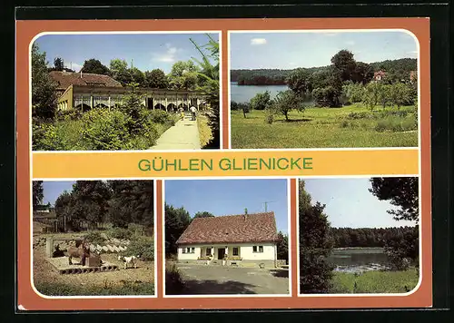 AK Gühlen Glienicke, Kinderheim am Kalksee, Betriebsschule Kunsterspring, Giehmsee