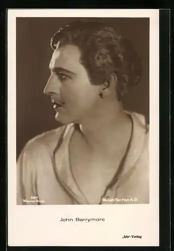 AK Schauspieler John Barrymore in einer Filmrolle