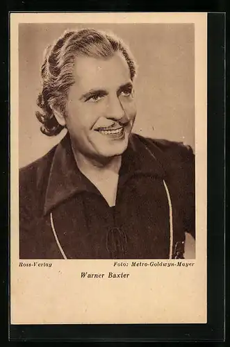 AK Schauspieler Warner Baxter in einem Film