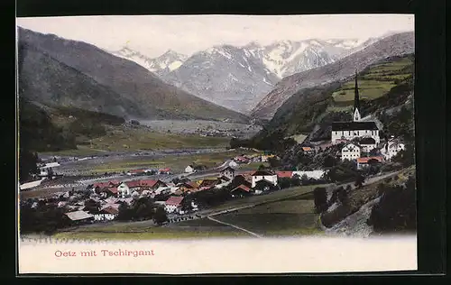 AK Oetz, Totalansicht mit Tschirgant