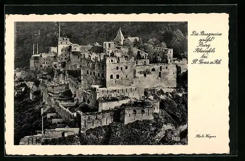 AK St. Goar a. Rh., Burgruine Rheinfels
