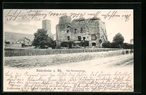 AK Rüdesheim a. Rh., Die Brömserburg