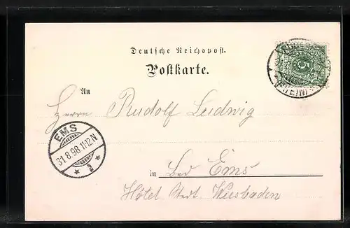 AK Rüdesheim a. Rh., Die Brömserburg