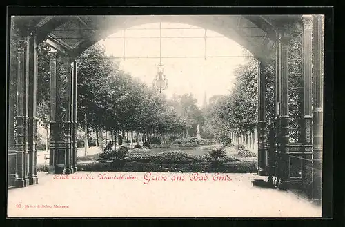 AK Bad Ems, Blick aus der Wandelbahn