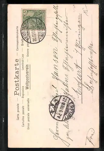 Künstler-AK Junge Frau mit Blumen im Haar vor Weizenfeld