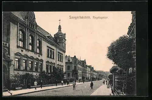AK Sangerhausen, Strassenpartie der Regelsgasse