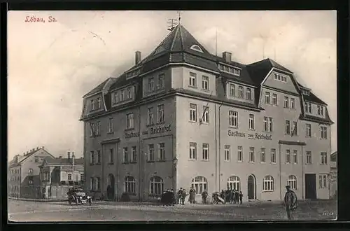 AK Löbau i. Sa., Gasthaus zum Reichshof