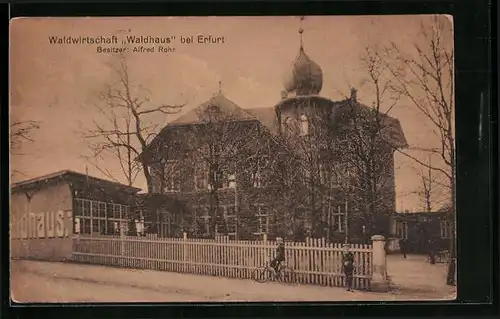 AK Erfurt, Gasthaus Waldhaus von Alfred Rohr