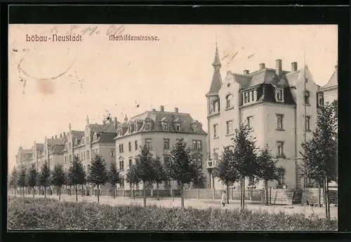 AK Löbau-Neustadt, Mathildenstrasse
