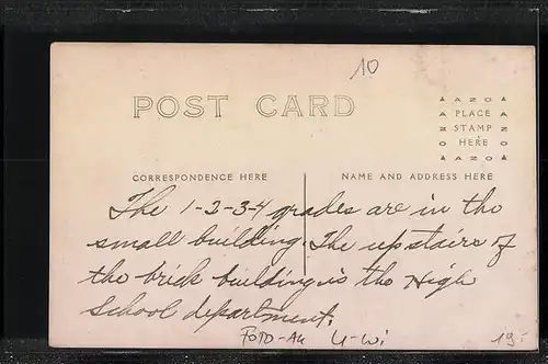 Foto-AK Amherst, WI, High and primary school buildings