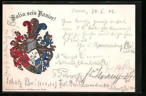 AK Studentenwappen der Salia