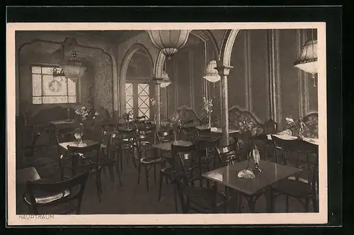 AK München, Gasthaus Goldina-Stube, Am Platzl 1, Innenansicht